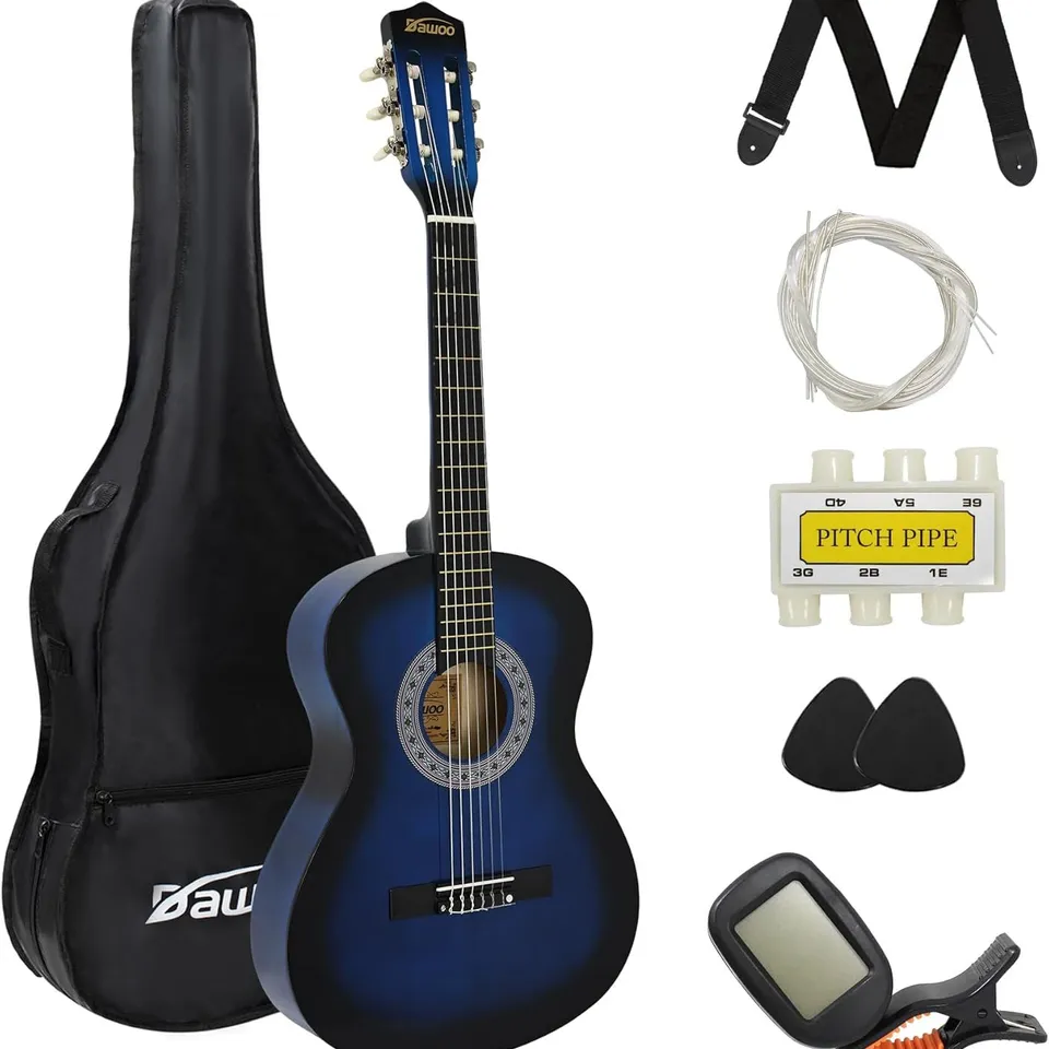 BOXED DISPLAY4TOP 1/4 SIZE ACOUSTIC GUITAR 30 INCH - BLUE