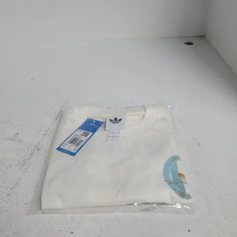 ADIDAS ORIGINALS OG CREST TEE – WHITE, UK M (USA M, CDN M, EU M) KD3613