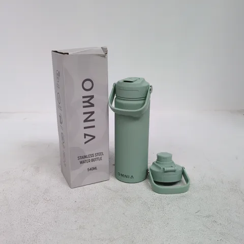 OMNIA STAINLESS STEEL WATER BOTTLE 540ML – MINT GREEN