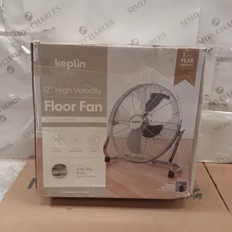 BOXED KEPLIN 12" FLOOR FAN