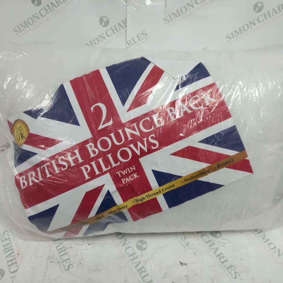 TWIN PACK BRITISH BOUNCE BACK PILLOW