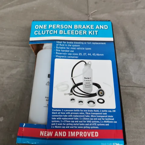 BLUESPOT ONE PERSON BRAKE AND CLUTCH BLEEDER KIT