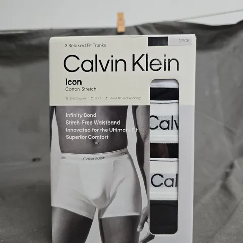 CALVIN KLEIN ICON COTTON STRETCH TRUNKS – 3 PACK