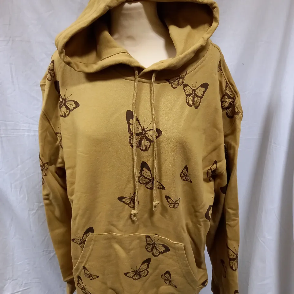 BRAND NEW KOI METROPOLIS OF BUTTERFLIES UNISEX HOODIE - SMALL