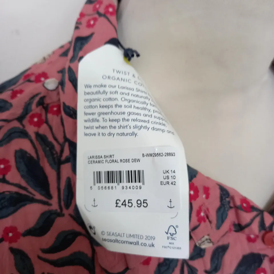 SEASALT CORNWALL LARISSA SHIRT SIZE 14