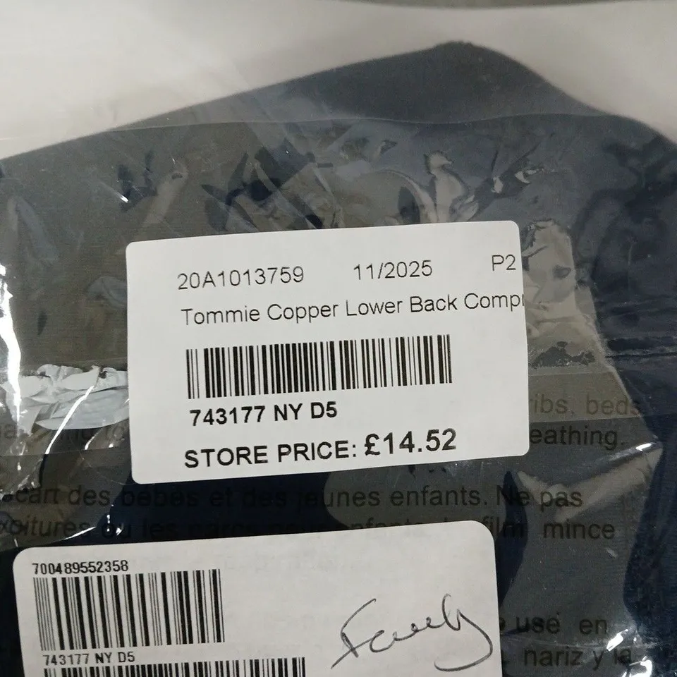 TOMMIE COPPER LOWER BACK SUPPORT – NAVY, EXTRA LARGE