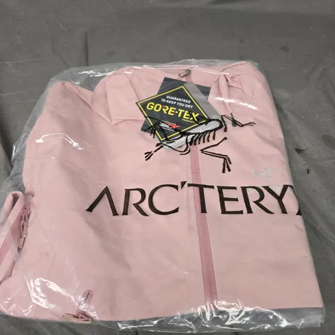 ARCTERYX PINK WATERPROOF JACKET SIZE L