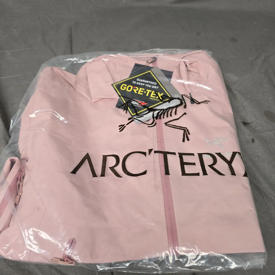 ARCTERYX PINK WATERPROOF JACKET SIZE L