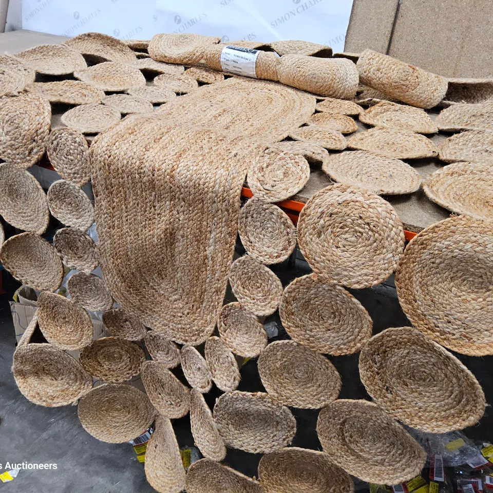 ROBERTA HANDMADE NATURAL JUTE RUG 120 × 180