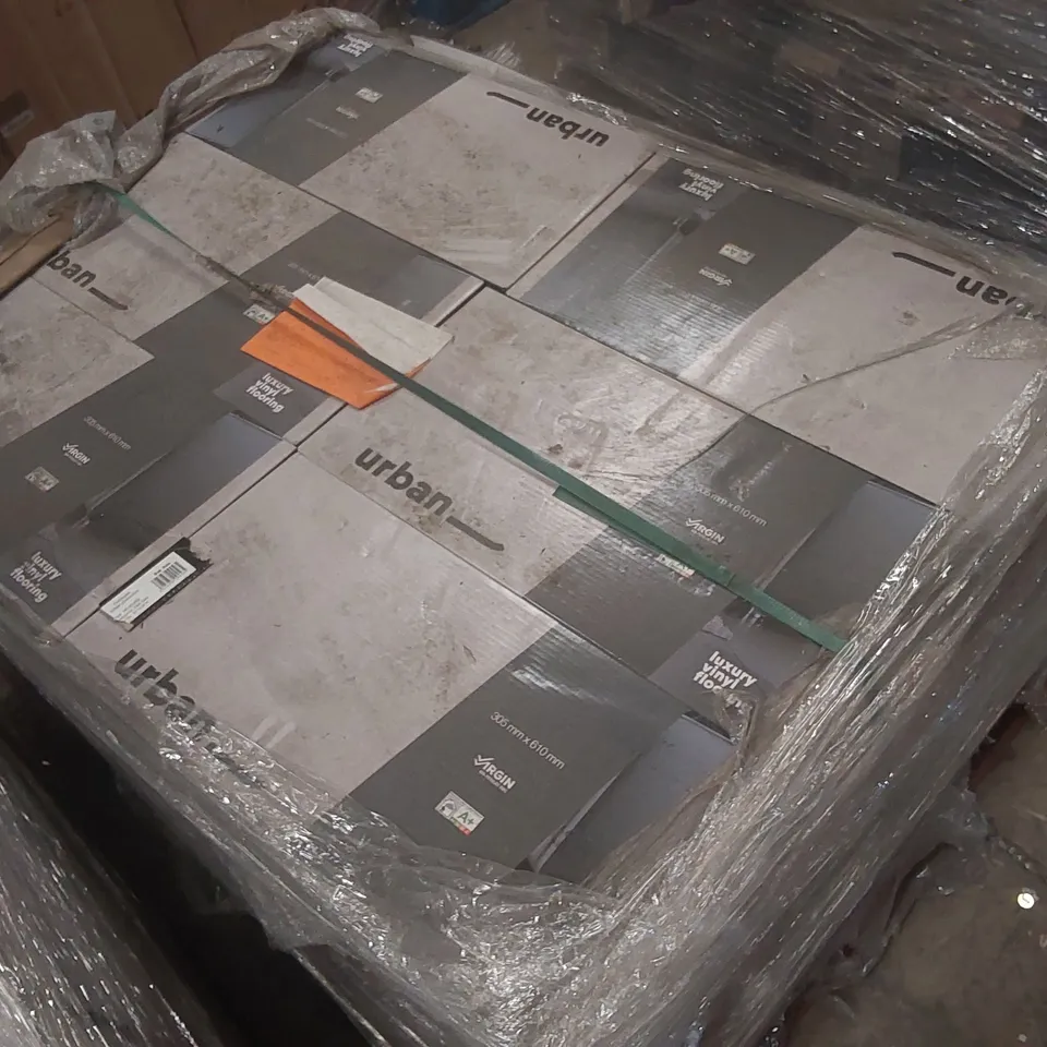 PALLET CONTAINING A VERY LARGE QUANTITY OF URBAN LUXURY VINYL FLOORING