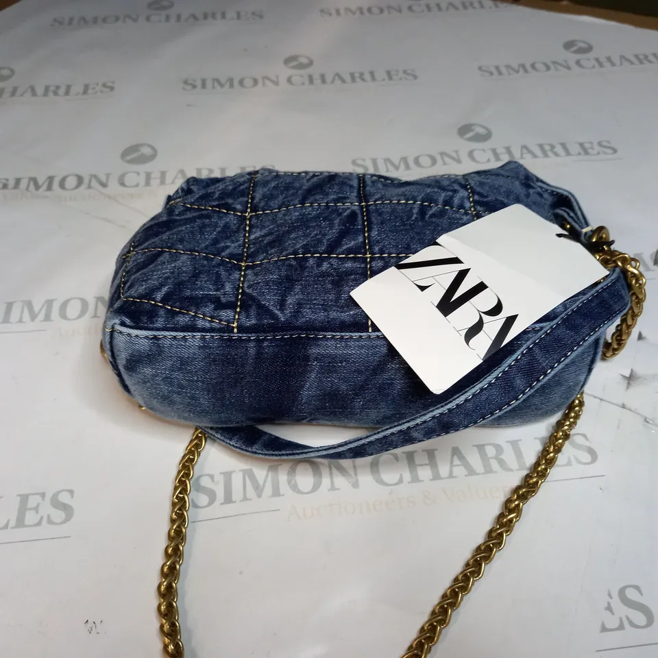 DENIM ZARA STRAPPED HANDBAG 