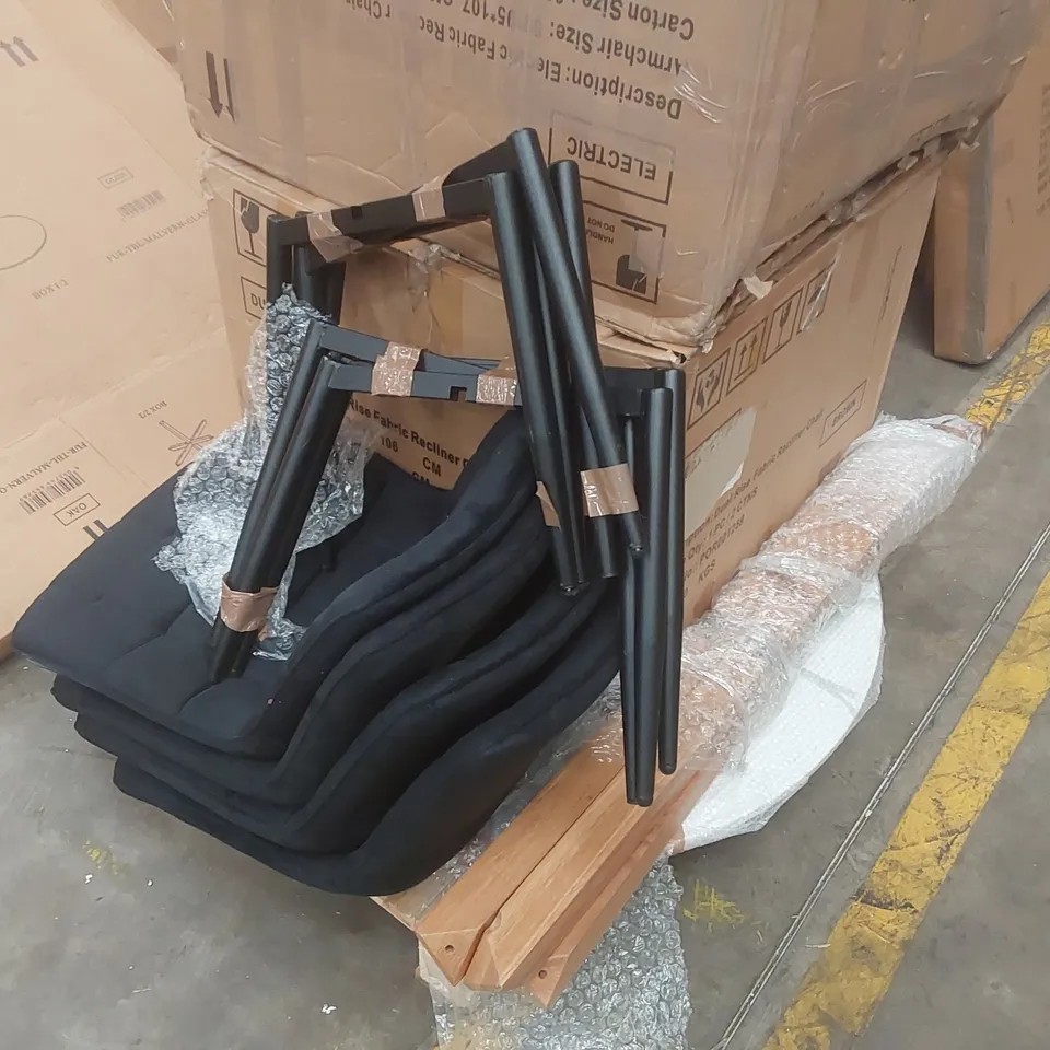 PALLET CONTAINING A LARGE QUANTITY OF ASSORTED DESIGNER FURNITURE PARTS 