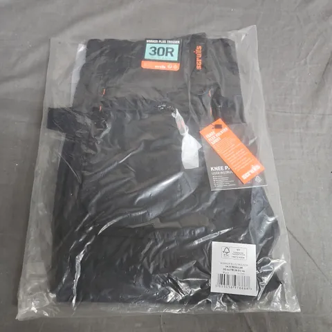 WORKER PLUS TROUSER – UK30 REGULAR, BLACK