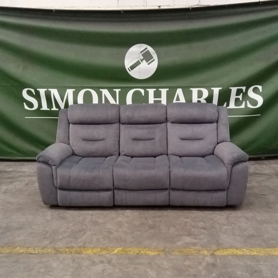 QUALITY DESIGNER 3 SEATER FABRIC POWER RECLINER SOFA