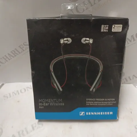 BOXED SENNHEISER MOMENTUM IN-EAR WIRELESS BLACK EARBUDS
