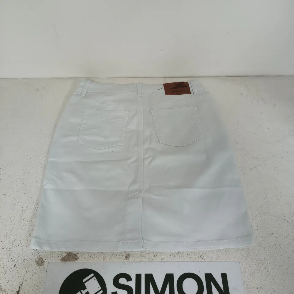 ARIZONA DENIM WHITE DENIM SKIRT – WOMEN'S UK 14 (EU 42)
