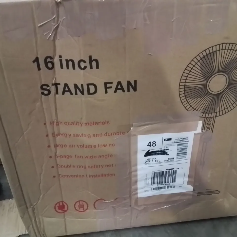 BOXED 16" STANDING FAN