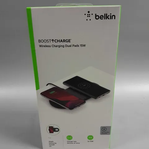 BOXED SEALED BELKIN BOOST CHARGE WIRELESS CHARGING DUAL PADS