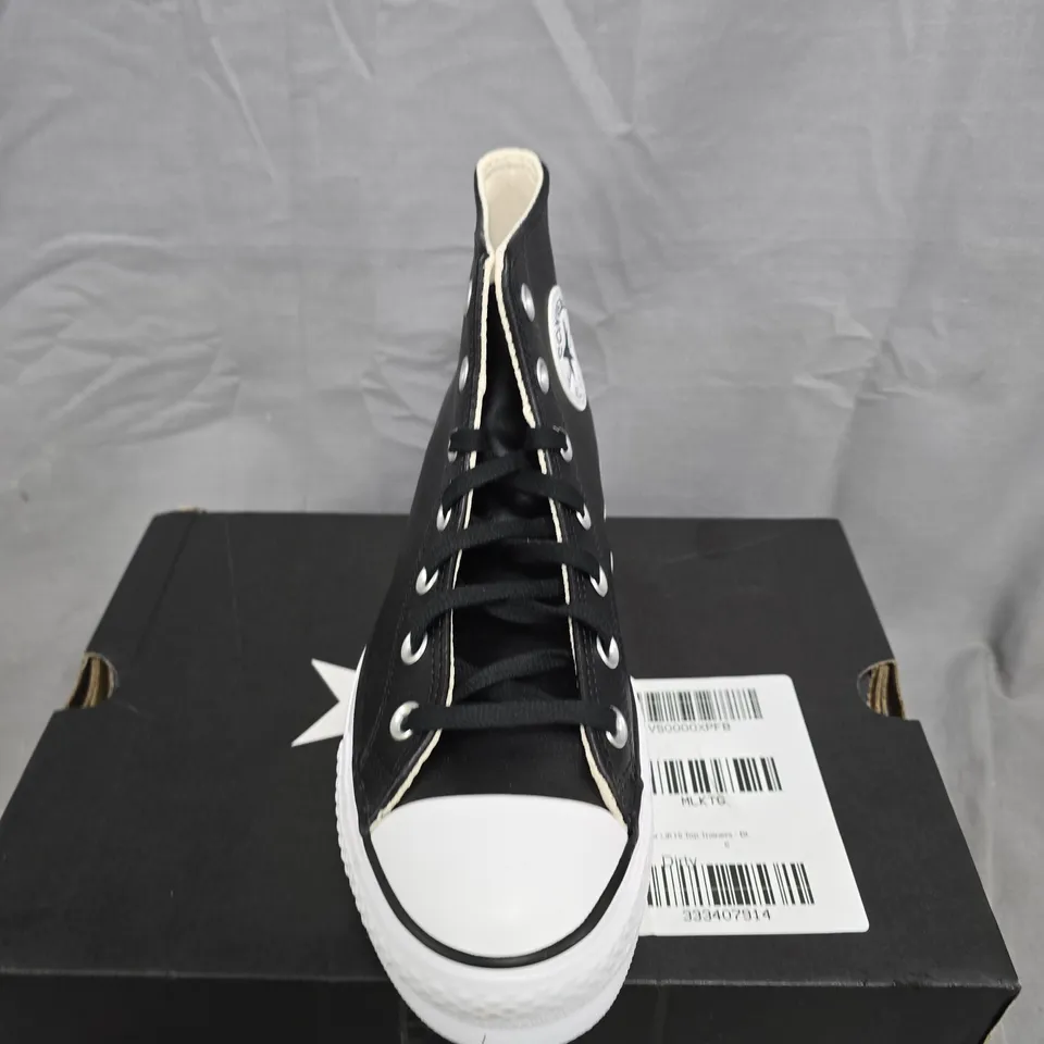 CONVERSE CHUCK TAYLOR ALL STAR HIGH-TOP SNEAKERS – BLACK - UK SIZS 6 - WOMENS