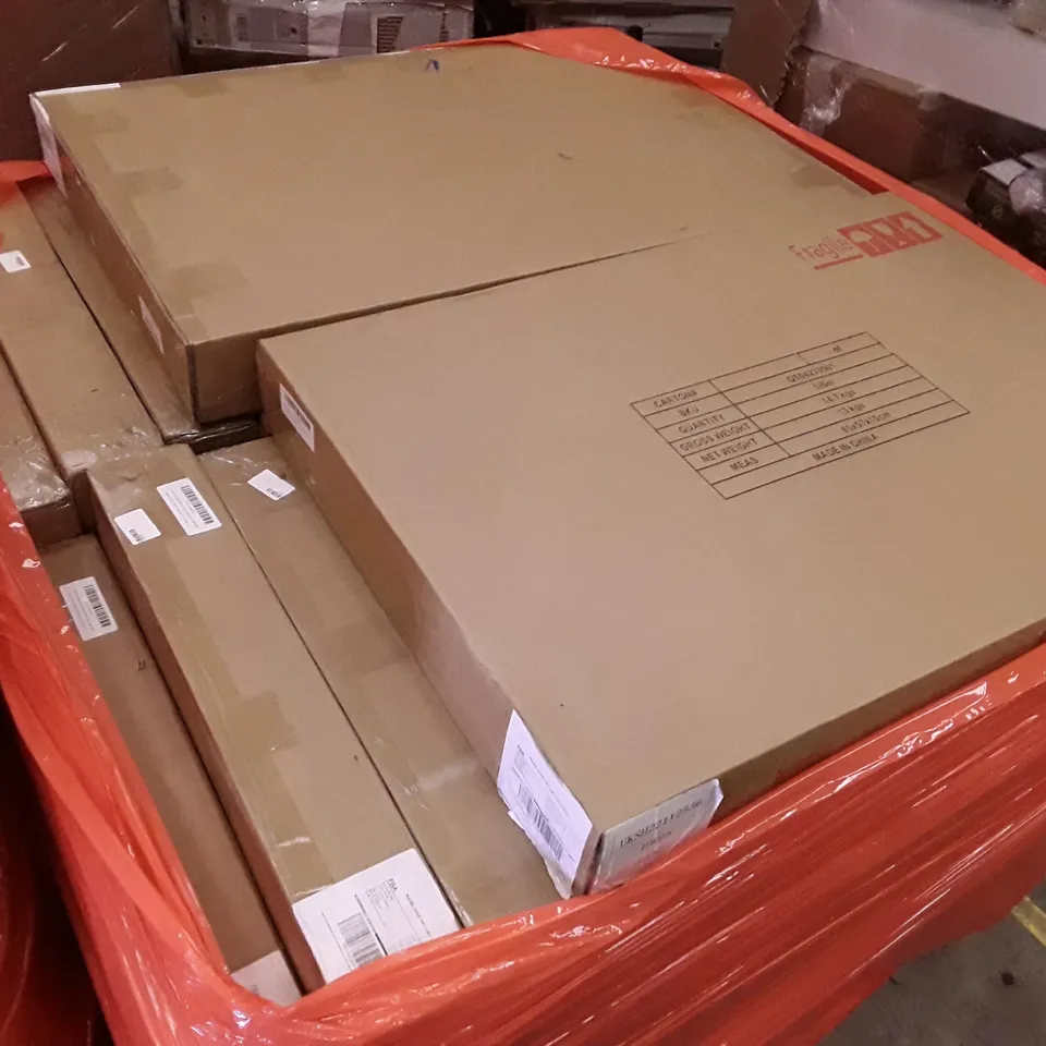 PALLET OF APPROXIMATELY 26 BOXES BATHROOM CABINETS