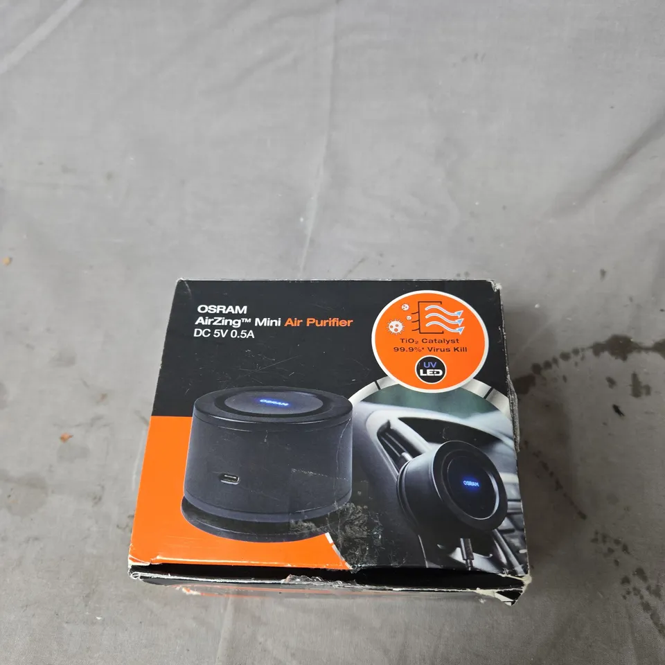 OSRAM AIRZING MINI AIR PURIFIER – DC 5V 0.5A (BOXED)