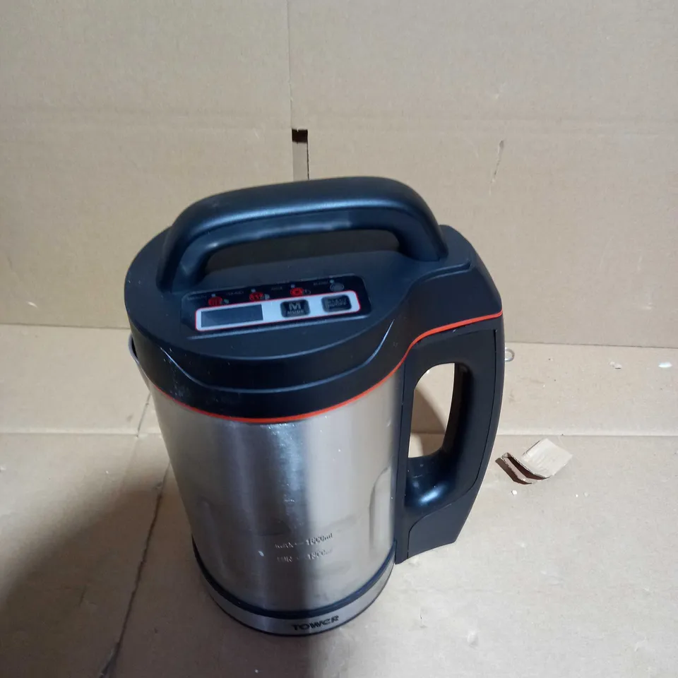 TOWER T12055 SOUP & SMOOTHIE MAKER WITH INTELLIGENT CONTROL SYSTEM AND STAINLESS STEEL JUG