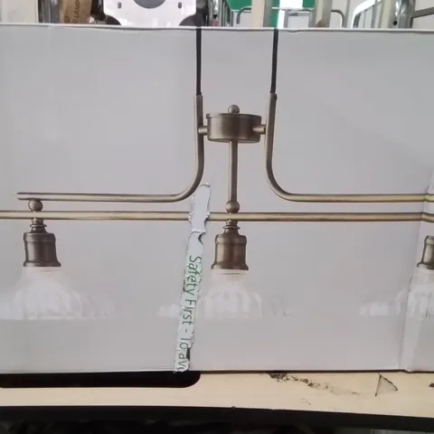 BOXED COLT BAR CEILING LIGHT ANTIQUE GOLD 