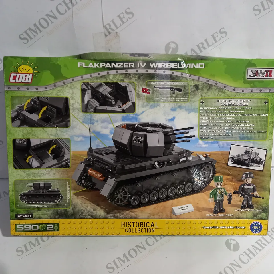 BOXED COBI FLAKPANZER IV WIREBELWIND HISTORICAL COLLECTION