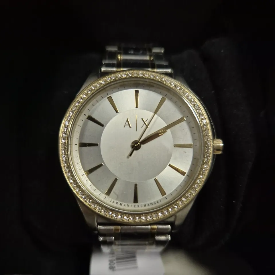 ARMANI EXCHANGE LADIES SILVER STAINLESS STEEL BRACELET WATCH887/5158