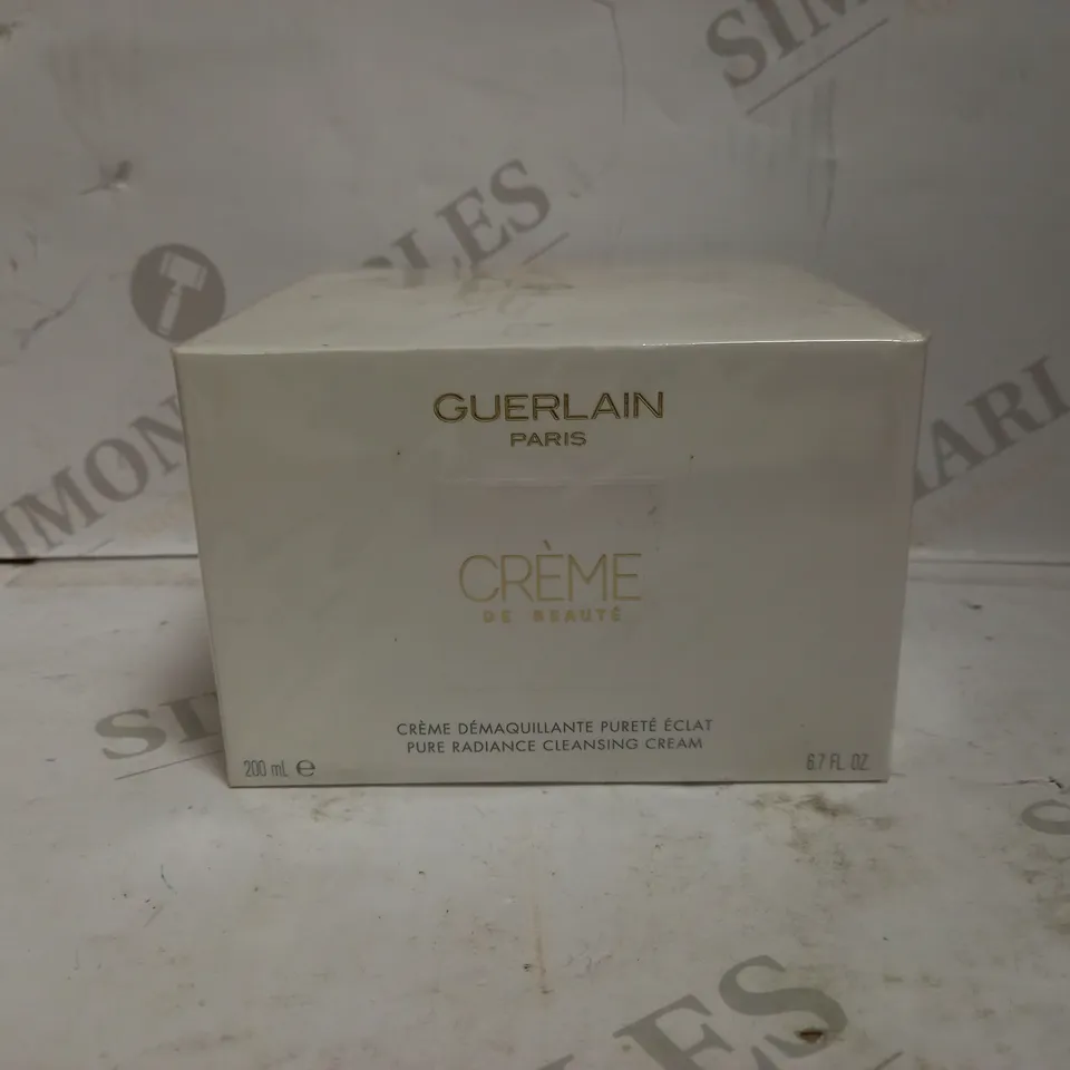 GUERLAIN CREME DE BEAUTE PURE RADIANCE CLEANSING CREAM 200 ML