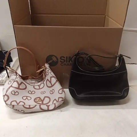 BOX OF APPROXIMATELY 6 ASSORTED HANDBAGS