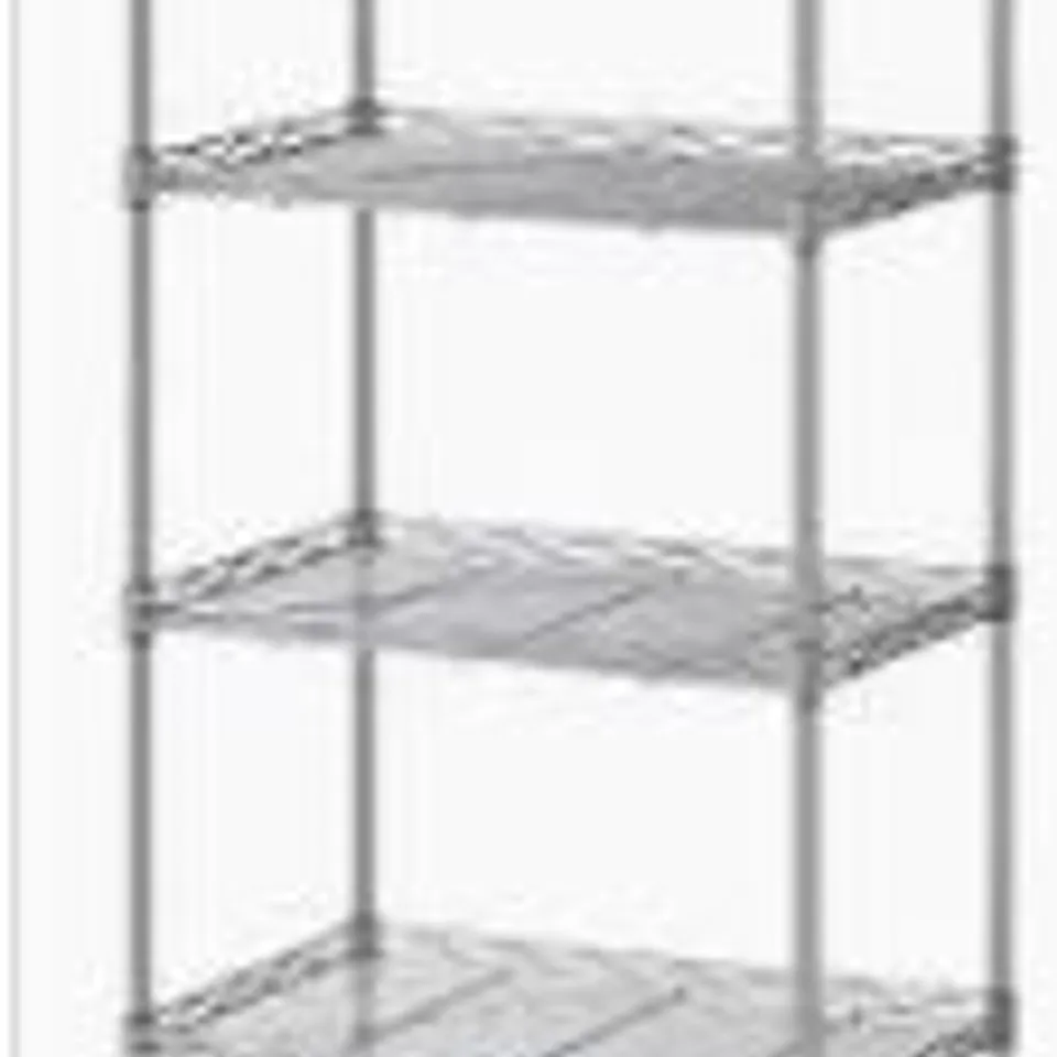 BOXED 4-SHELF ADJUSTABLE STEEL STORAGE SHELVING UNIT - UNIT - COLLECTION ONLY