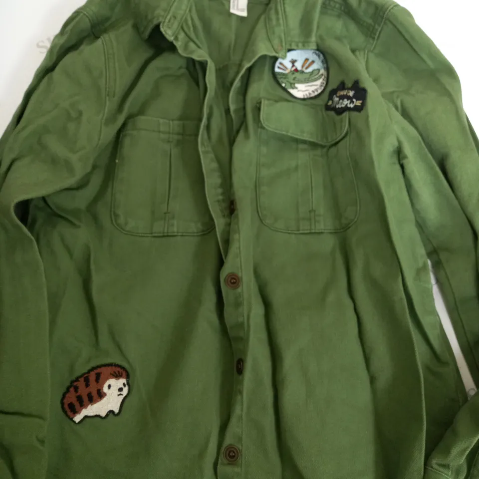 FOREVER 21 LOS ANGELES KHAKI GREEN JACKET - M