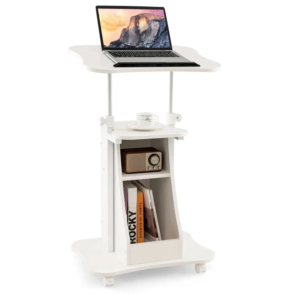BOXED JETTER ADJUSTABLE CORNER STANDING DESK