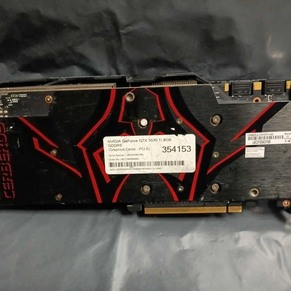UNBOXED ASUS CERBERUS GEFORCE GTX 1070 TI 8GB GRAPHICS CARD (PCIE)