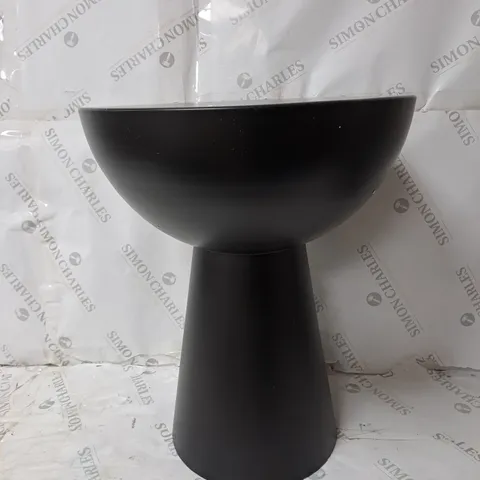 BOXED K BY KELLY HOPPEN BLACK IRON ROUND SIDE TABLE