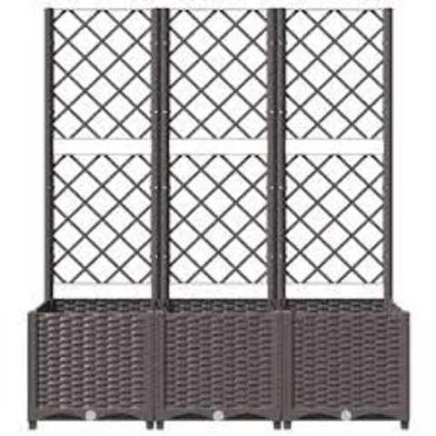 BOXED ROSALIND WHEELER GARDEN PLANTER WITH TRELLIS (1 BOX)