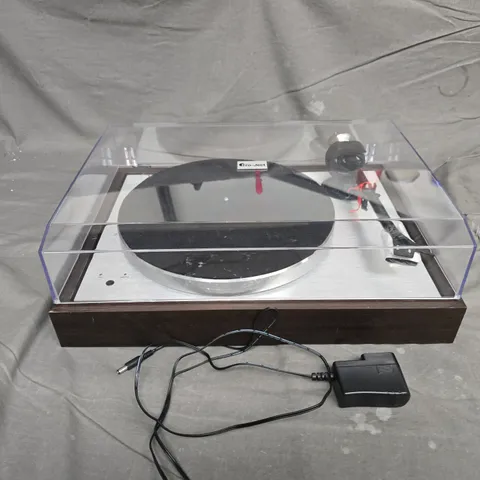 PRO-JECT THE CLASSIC SB EVO TURNTABLE – WOODEN PLINTH WITH GLASS DUST COVER