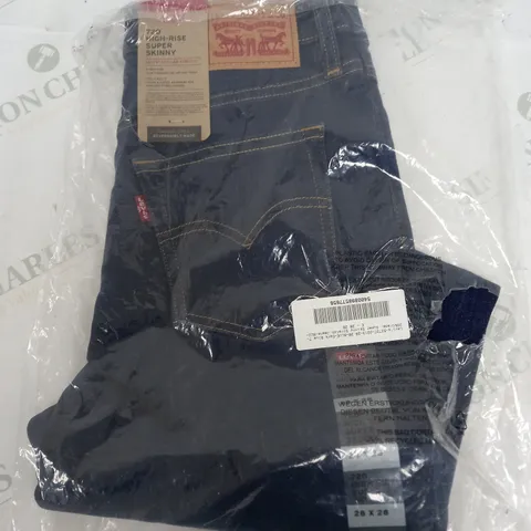 LEVIS 720 HIGH-RISE SUPER SKINNY JEANS IN NAVY - 28x28