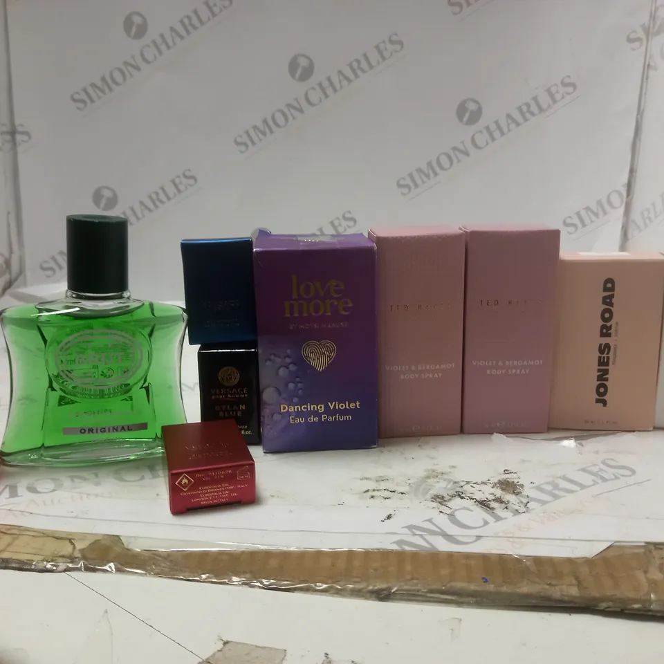 LOT OF PERFUMES TO INCLUDE JONES ROAD PARFUM, VERSACE EROS FLAME 5ML, ETC