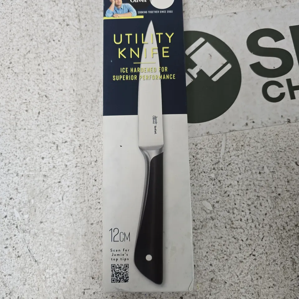 JAMIE OLIVER BY TEFAL UTILITY KNIFE, 12 CM BLADE – BOXED KITCHEN KNIFE
