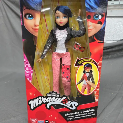 BOXED AND SEALED ZAG HEROEZ MIRACULOUS MARINETTE TO LADYBUG  