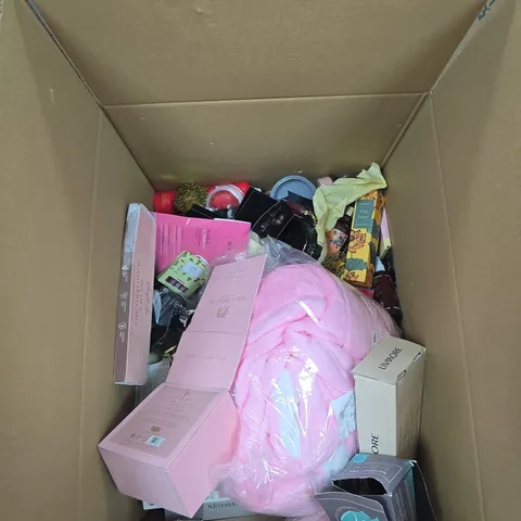BOX OF APPROXIMATELY 20 ASSORTED ITEMS TO INCLUDE: FLAWLESS AUGENBRAUEN