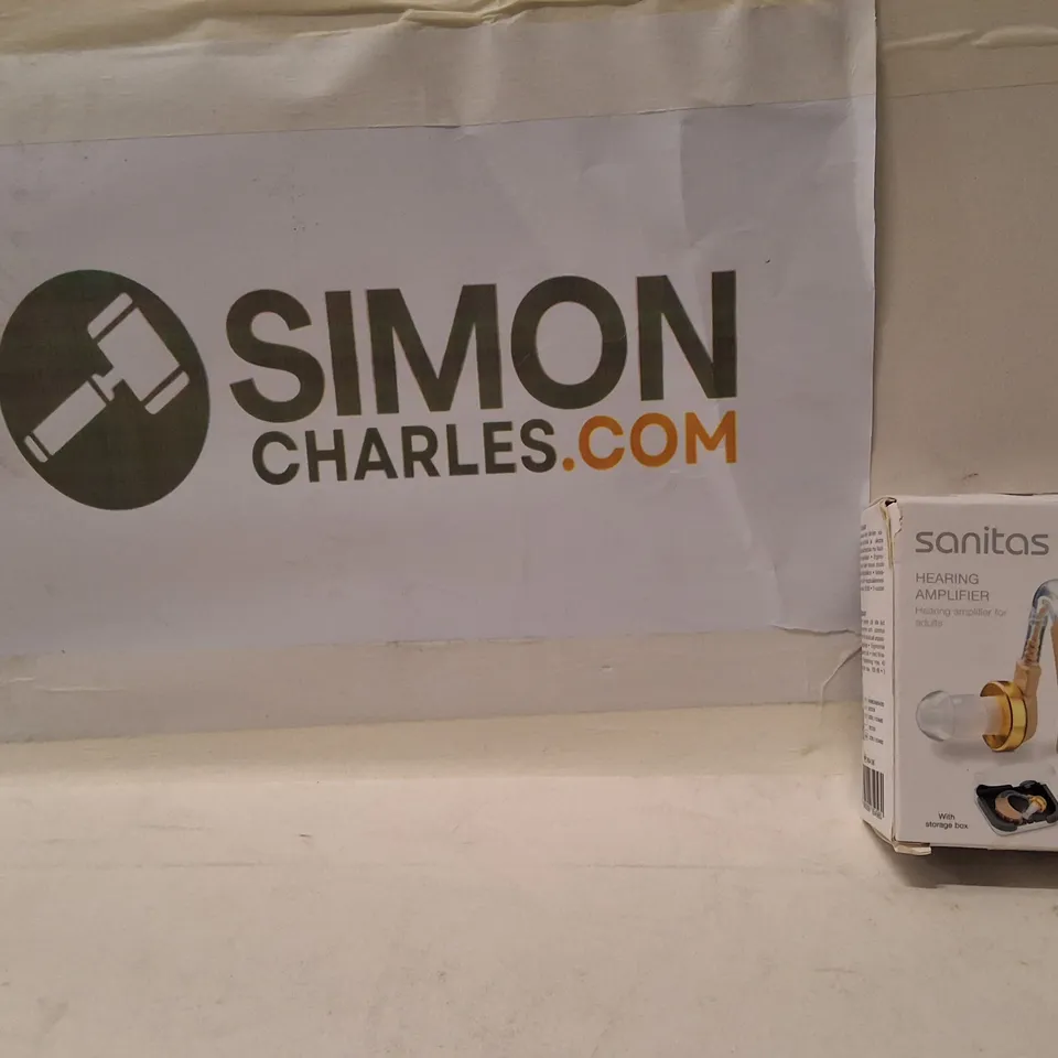 SANITAS HEARING AMPLIFIER FOR ADULTS – WITH STORAGE BOX