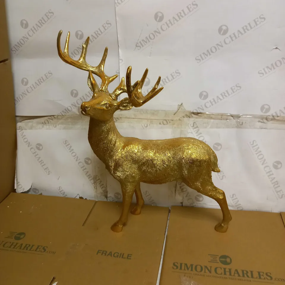 ALISON CORK STANDING DECORATIVE GOLD STAG