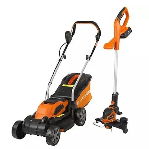 YARD FORCE 32CM LAWNMOWER AND TRIMMER