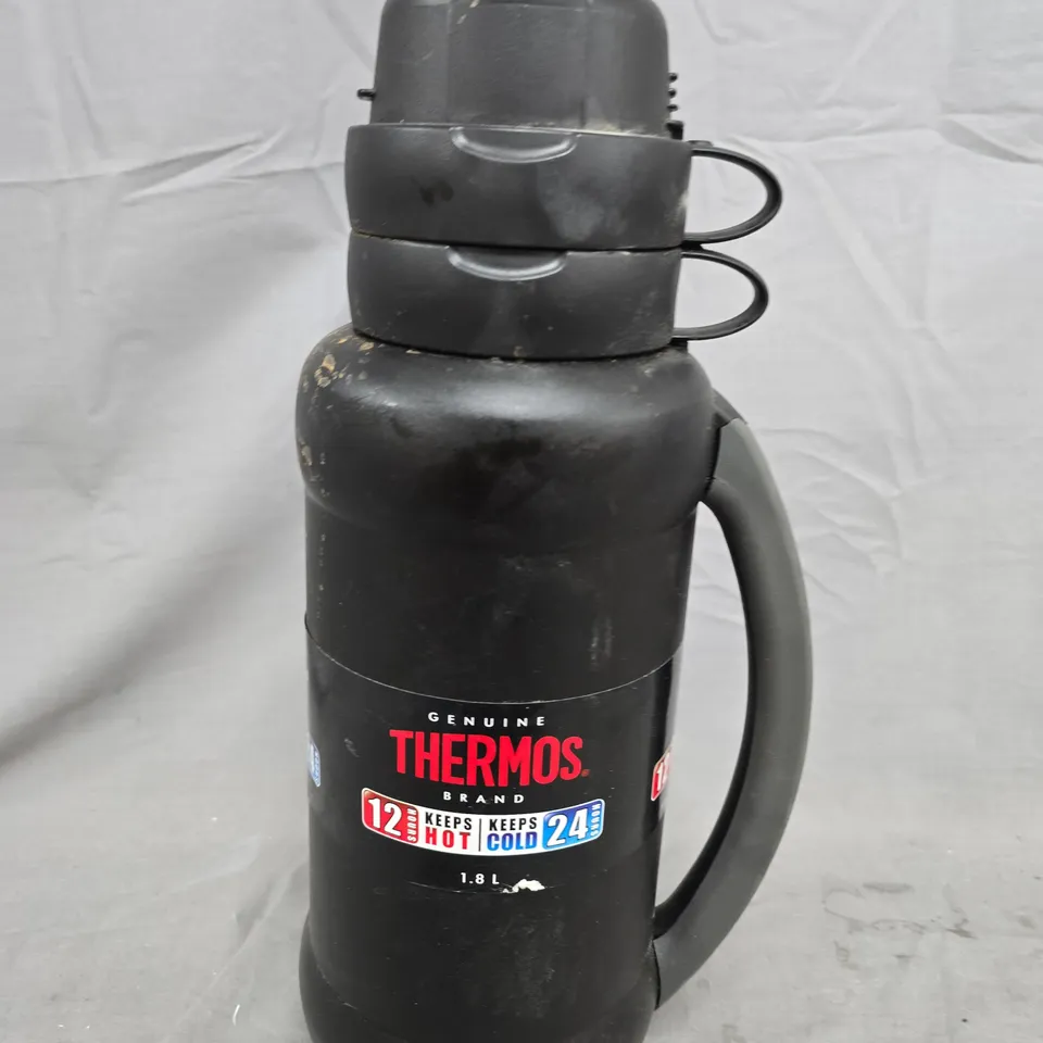 THERMOS GENUINE THERMOS BRAND 1.8L BLACK INSULATED BOTTLE 