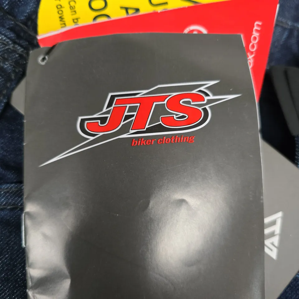 JTS COOL RYDER AAA STRETCH MOTORCYCLE JEANS – DARK BLUE, SIZE 42