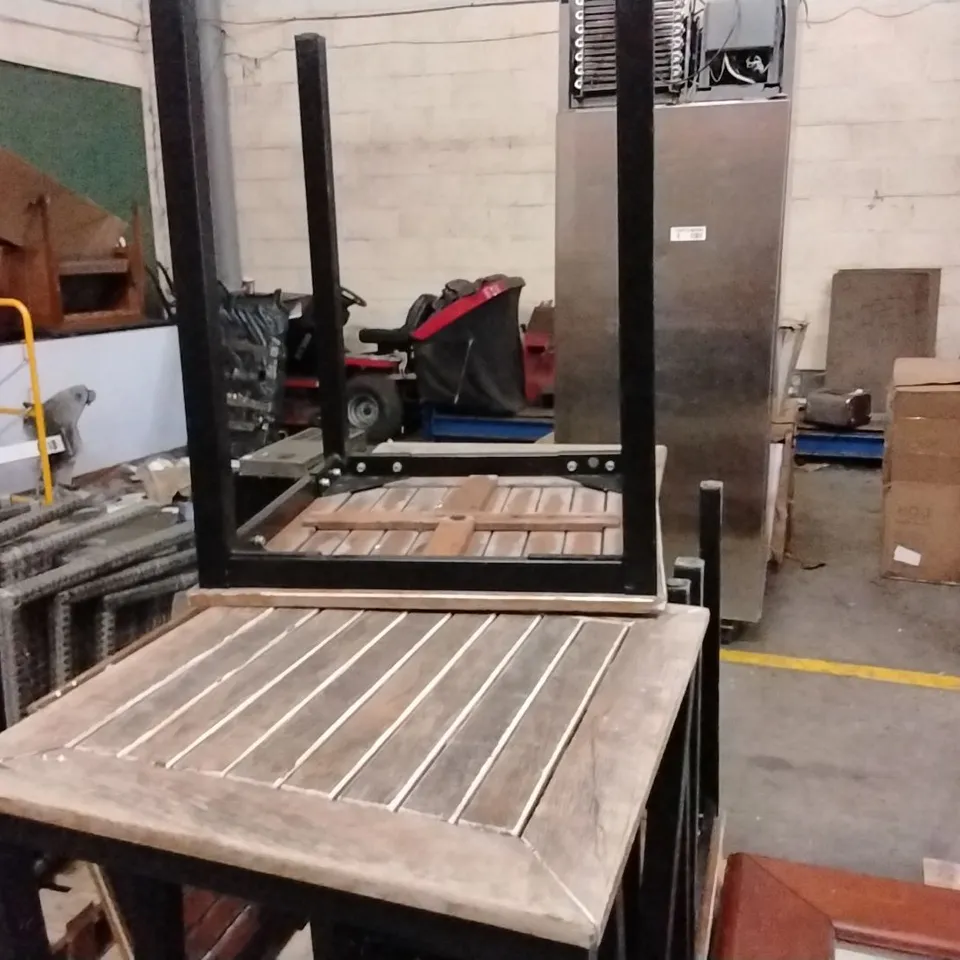 SET OF 6 OUTDOOR DINING TABLES