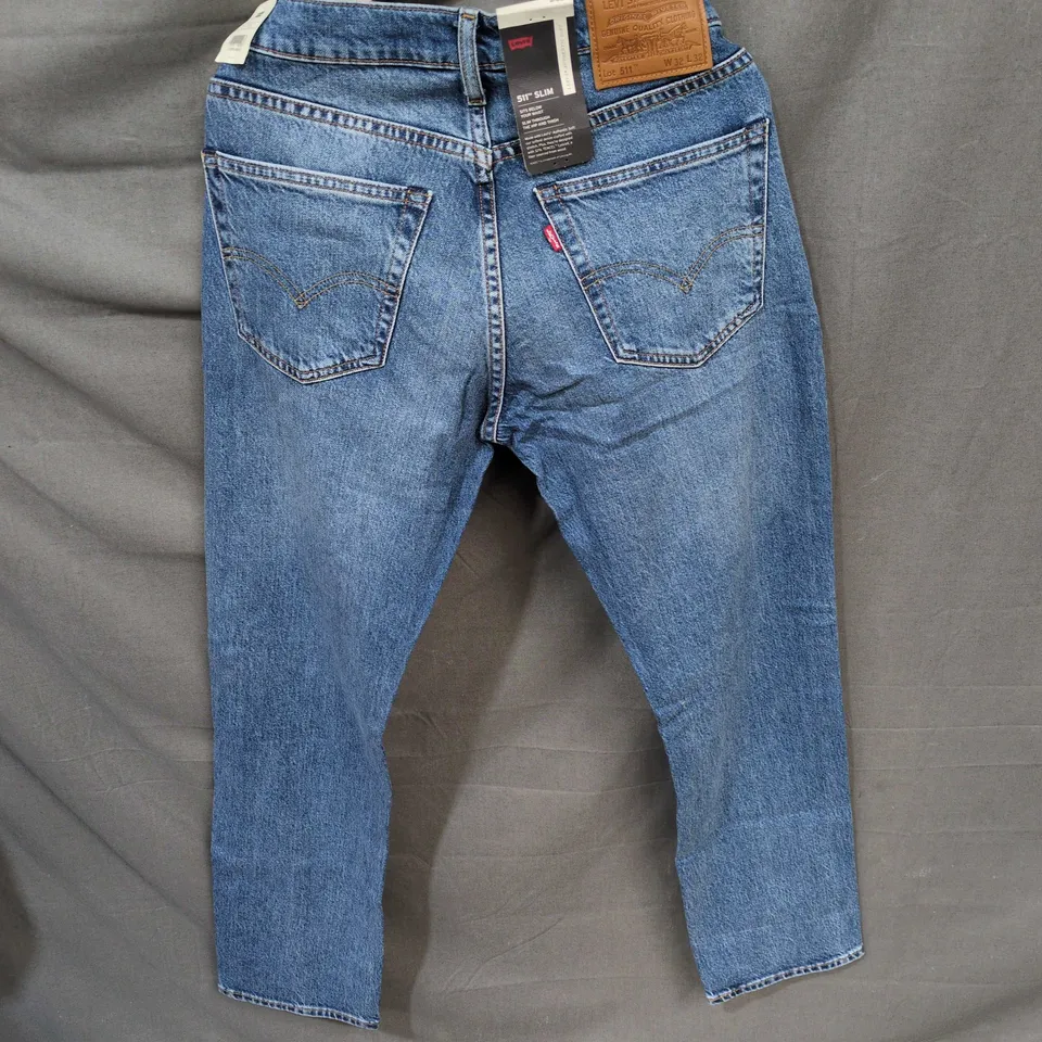 LEVI'S 511 SLIM JEANS – BLUE DENIM – MEN'S W32 L32